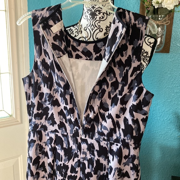 Ann Taylor LOFT | Women’s High Neck Sleeveless Midi Dress - Picture 3 of 7